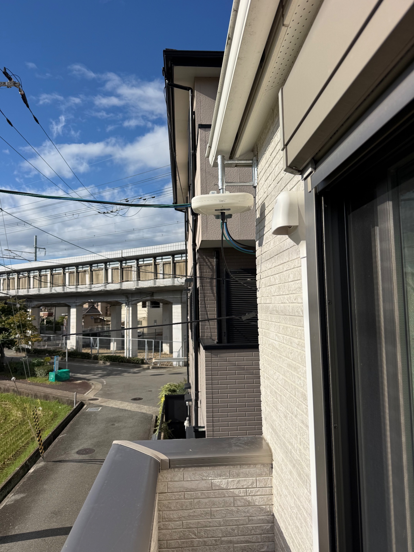 兵庫県伊丹市の地デジ新規（アンテナ）施工写真